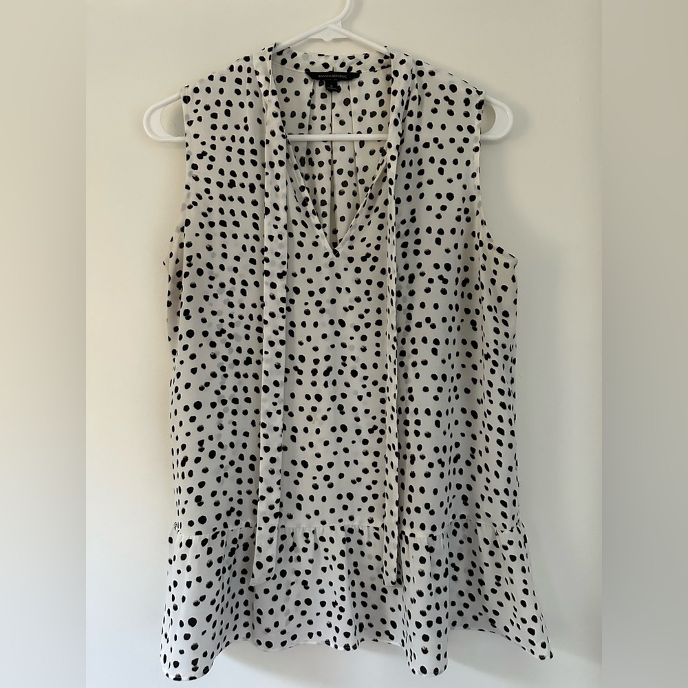 Banana Republic Sleeveless Peplum Blouse Size S